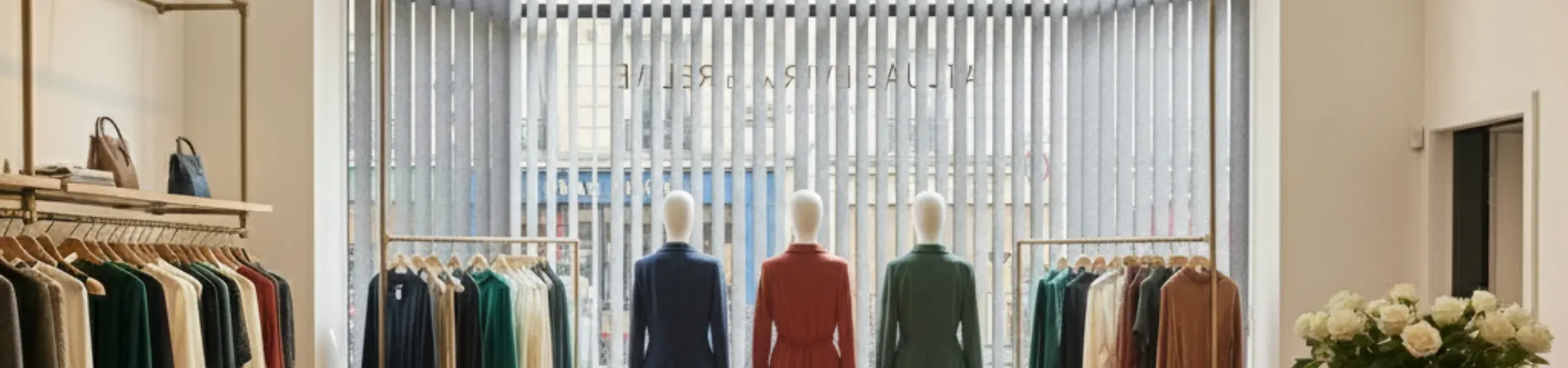 Tende per negozi e vetrine su misura