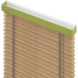 Tende Veneziane In Legno Su Misura - Lamelle Larghe 50 Mm, Regolazione Luce E Privacy, Colore Giallo Chiaro