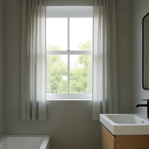 tende da bagno corte