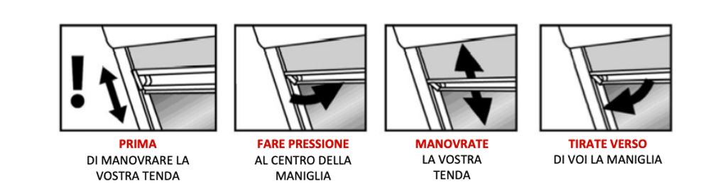 movimentare la tenda per velux