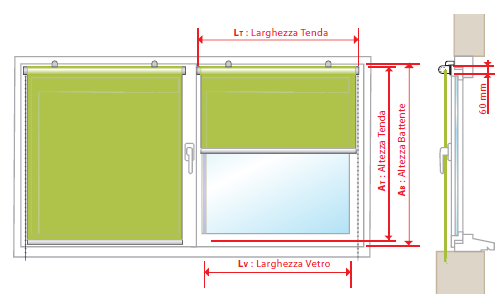 grigio chiaro larghezza: 30 – 40 cm protezione solare altezza: 151 – 200 cm montaggio con listello di vetro Tenda plissettata termica su misura per tutte le finestre oscurante 