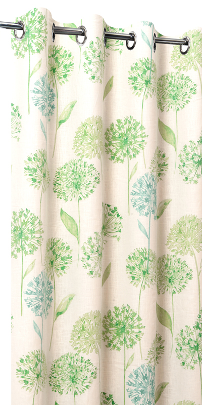 rideau motif lin