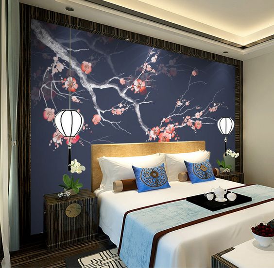 decorazione stanza in stile asiatica