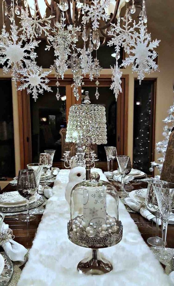 tavola chic e elegante per natale