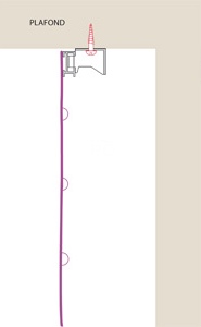 Tende a pacchetto Fissaggio soffitto con viti