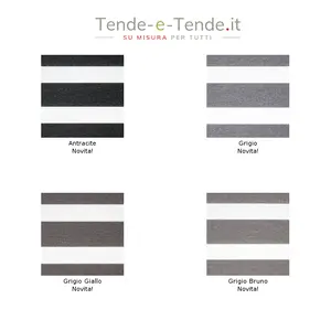 Tende a rullo Day and night effetto flanella