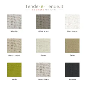 Campionario Tende a rullo Tessuto antiriflesso metallizzata
