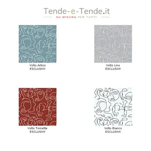 Tende con Motivi Line Art