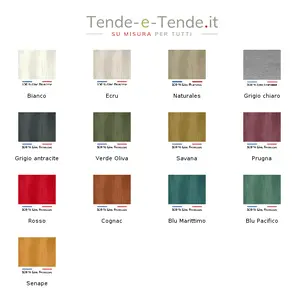 Tende Tinta Unita Lino