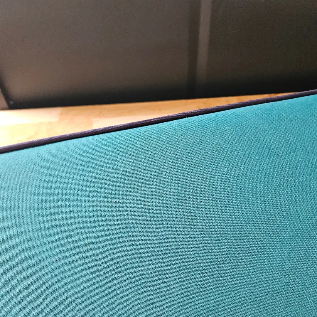 Cuscino per panca interna in cotone tinta unita ingresso - zoom tessuto