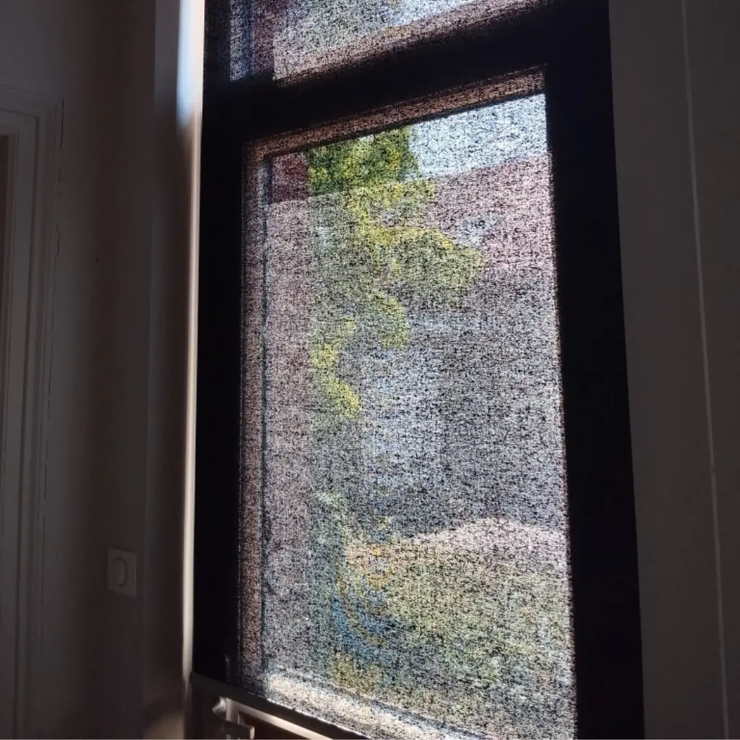 Tende a rullo anti-calore nere finestra verticale