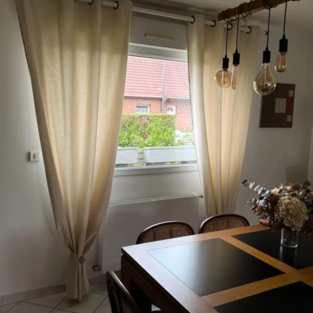 Tenda filtrante tinta unita per sala da pranzo