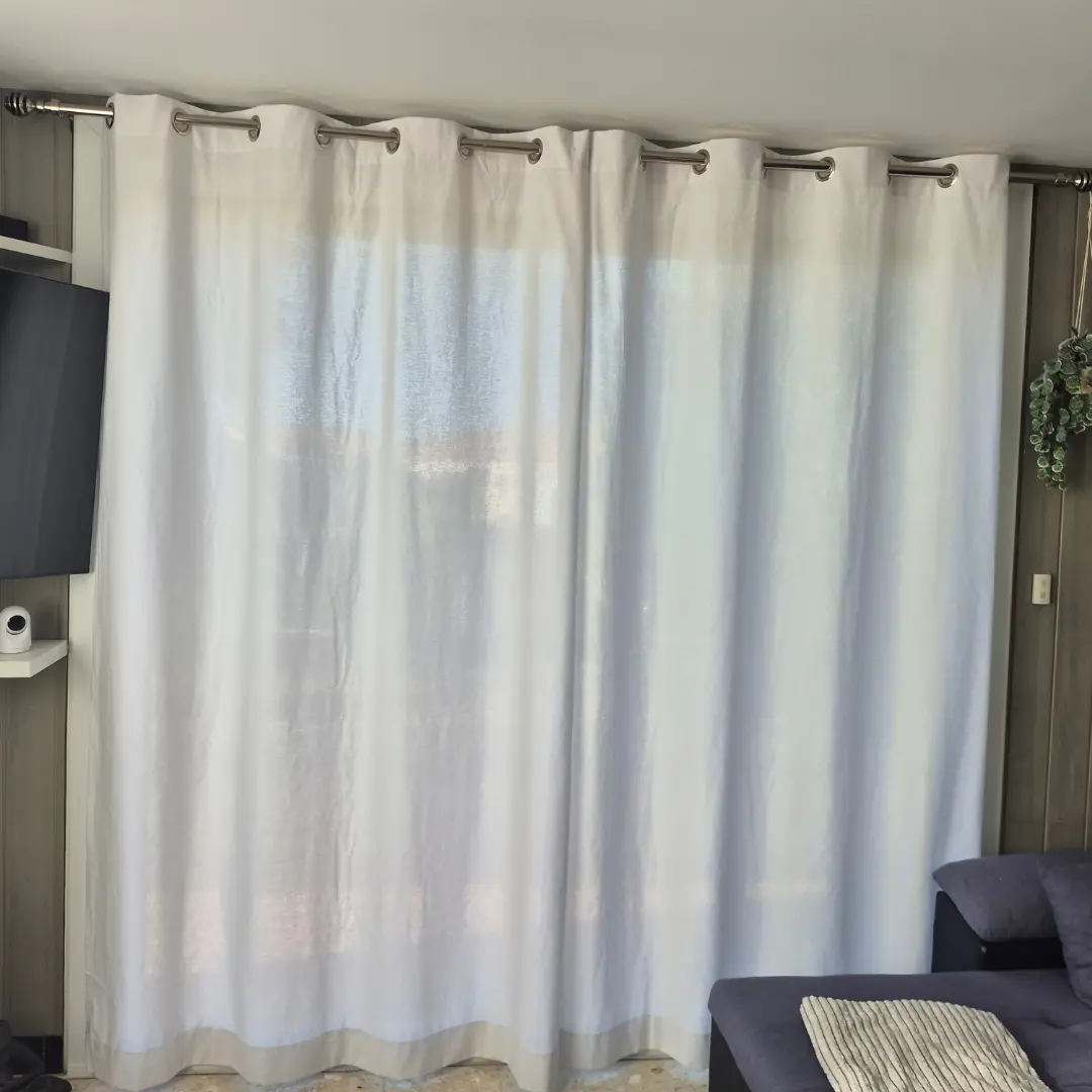 rideaux tamisants coton uni chambre