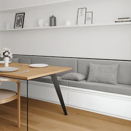  Cuscino Per Panca Da Interno Antimacchia - Oxford 