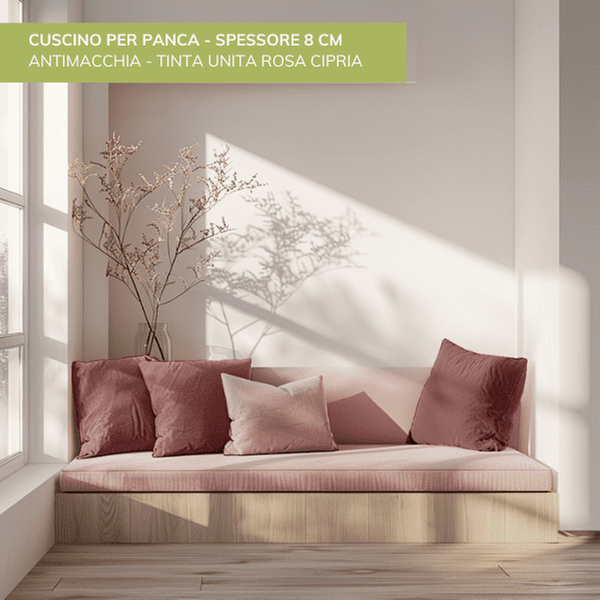 Cuscino per panca da interno: tessuto tinta unita