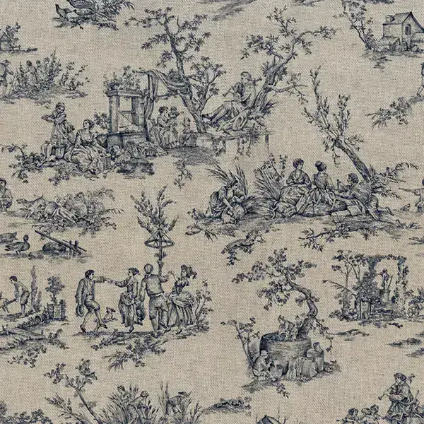  Cuscino per Panca da interno Toile de Jouy 