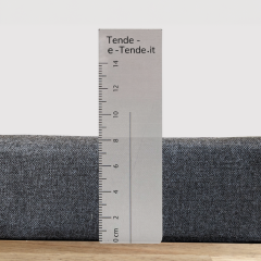 Cuscino Per Panca Da Interno/Esterno 60x30x5 Cm - Beige, Con Fondo Antiscivolo E Cerniera, Morbido In Cotone E Lino, Per Giardino, Altalena, Finestra